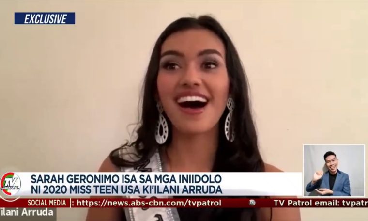 Sarah Geronimo isa sa mga iniidolo ni Miss Teen Usa 2020 Ki'ilani Arruda!