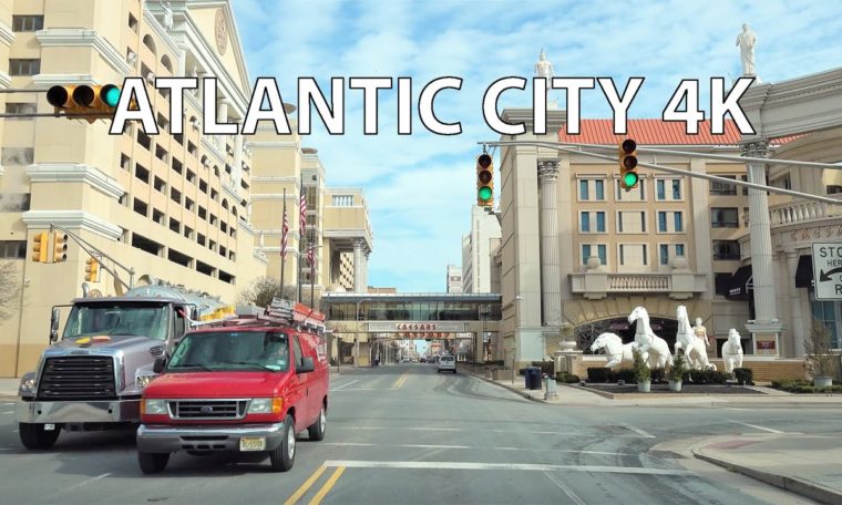 Atlantic City 4K - Driving Downtown - Little Las Vegas