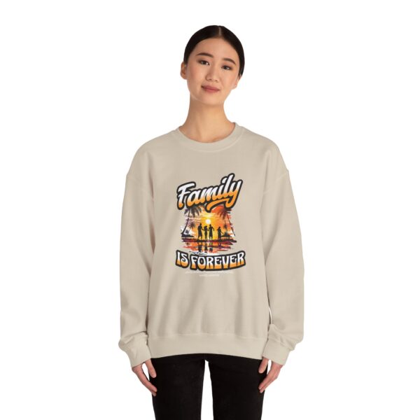 Family Is Forever Crewneck Sweatshirt, Unisex Sweatshirt for Family Gatherings, Cozy Family Gift, Casual Everyday Wear, Matching Family - Image 12