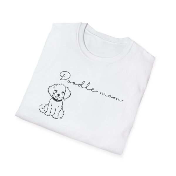 Doodle Mom Unisex Softstyle T-Shirt, Pet Lover Gift, Animal Lover Tee, Dog Mom Apparel, Cute Graphic Tee, Mother's Day Wear - Image 4